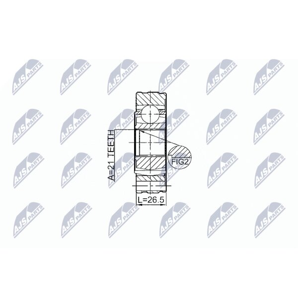 NTY NPW-SU-011 Gelenk, Gelenkwelle