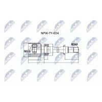 NTY NPW-TY-024 Gelenksatz, Antriebswelle