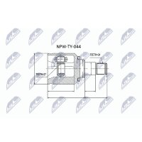 NTY NPW-TY-044 Gelenksatz, Antriebswelle