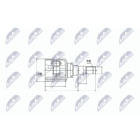 NTY NPW-TY-070 Gelenksatz, Antriebswelle