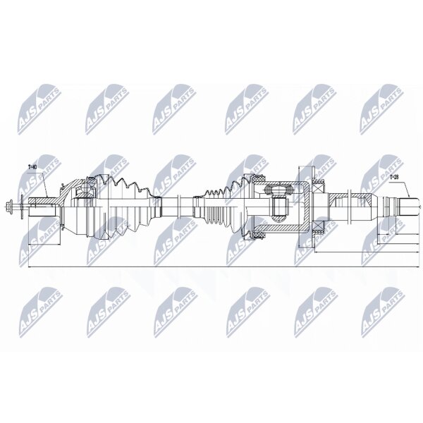 NTY NPW-VV-026 Antriebswelle