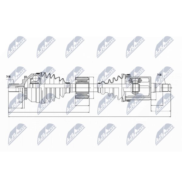 NTY NPW-VV-028 Antriebswelle