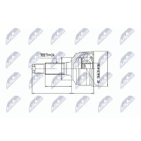 NTY NPZ-DA-012 Gelenksatz, Antriebswelle