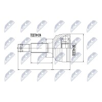 NTY NPZ-DA-016 Gelenksatz, Antriebswelle