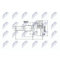 NTY NPZ-FR-049 Gelenksatz, Antriebswelle