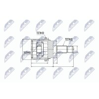 NTY NPZ-HD-048 Gelenksatz, Antriebswelle