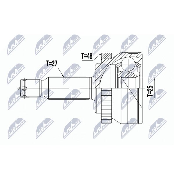 NTY NPZ-HY-517 Gelenksatz, Antriebswelle