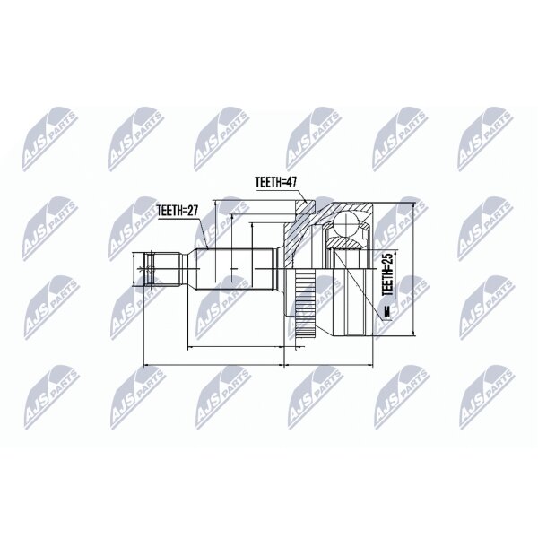 NTY NPZ-HY-531 Gelenksatz, Antriebswelle