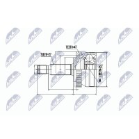 NTY NPZ-HY-531 Gelenksatz, Antriebswelle