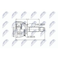 NTY NPZ-HY-549 Gelenksatz, Antriebswelle