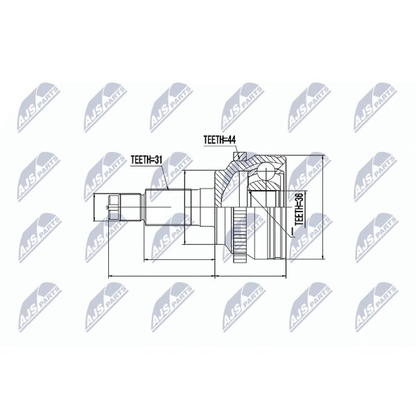 NTY NPZ-MZ-053 Gelenksatz, Antriebswelle
