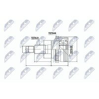 NTY NPZ-MZ-053 Gelenksatz, Antriebswelle
