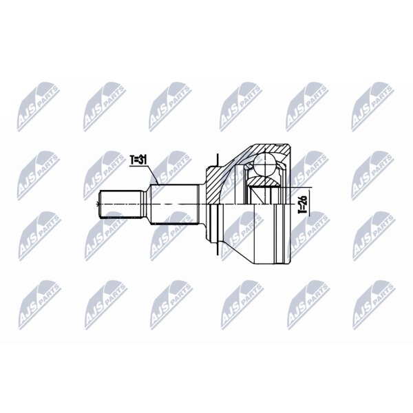 NTY NPZ-MZ-059 Gelenksatz, Antriebswelle