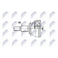 NTY NPZ-MZ-059 Gelenksatz, Antriebswelle