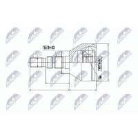 NTY NPZ-PL-025 Gelenksatz, Antriebswelle