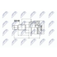 NTY NPZ-SU-026 Gelenksatz, Antriebswelle