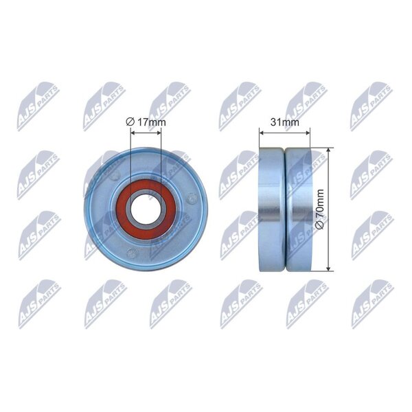 NTY RNK-CH-053 Spannrolle, Keilrippenriemen