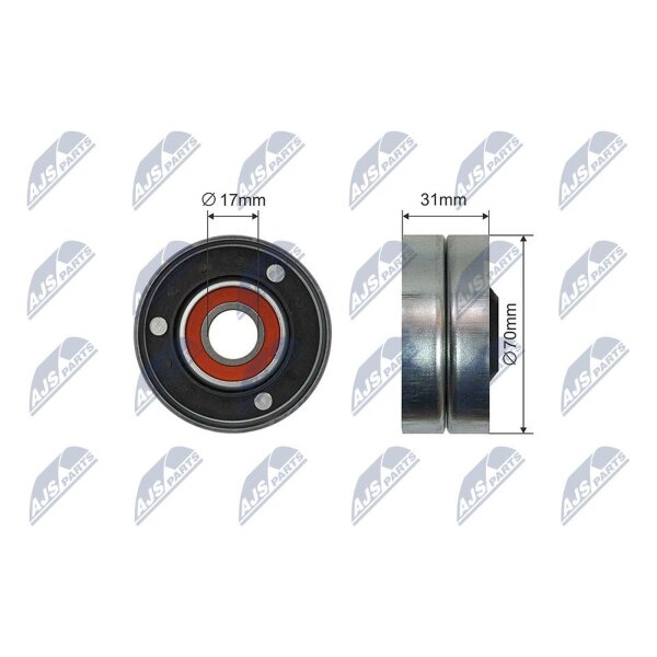 NTY RNK-LR-015 Spannrolle, Keilrippenriemen