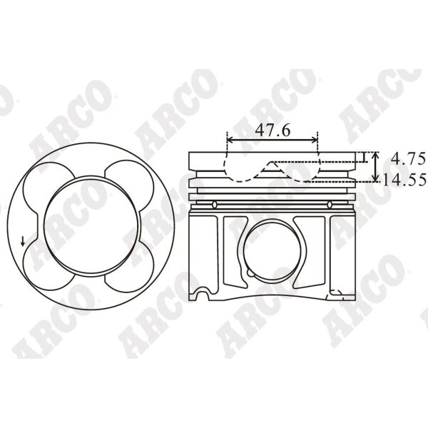 ARCO PKBM10840DDB 0.00 Kolben