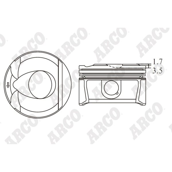 ARCO PKBM407703G 0.00 Kolben