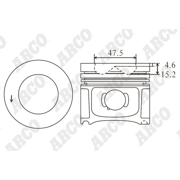 ARCO PKBM408402DB 0.00 Kolben