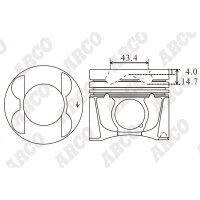 ARCO PKBZ108301DB 0.00 Kolben