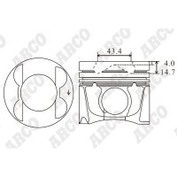 ARCO PKBZ108302DB 0.00 Kolben