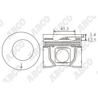 ARCO PKFO408256DB 0.00 Kolben