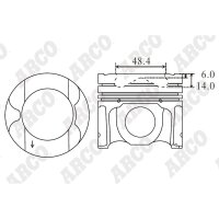 ARCO PKFO408401DB 0.00 Kolben