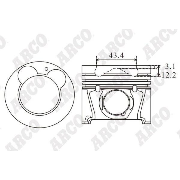 ARCO PKHD407501DB 0.00 Kolben
