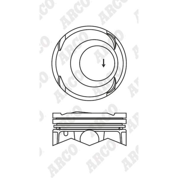 ARCO PKHD40770AGA 0.00 Kolben