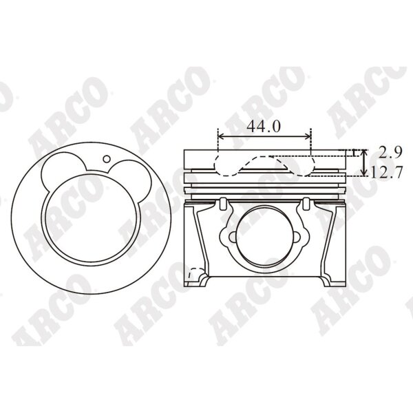 ARCO PKHD407721DB 0.00 Kolben