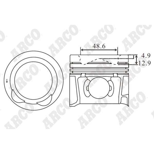 ARCO PKHD407726DB 0.00 Kolben