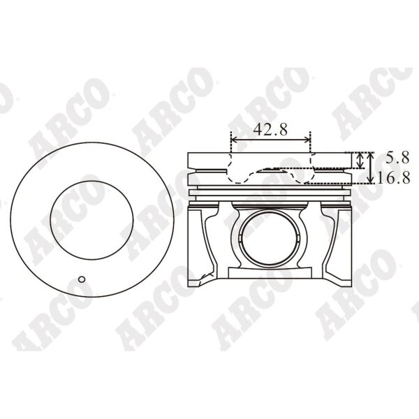 ARCO PKHD408302DB 0.00 Kolben