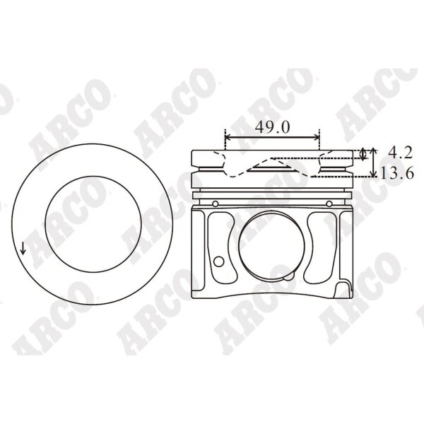 ARCO PKHD408401DB 0.00 Kolben