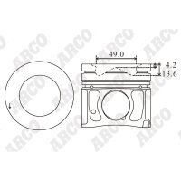 ARCO PKHD408401DB 0.00 Kolben