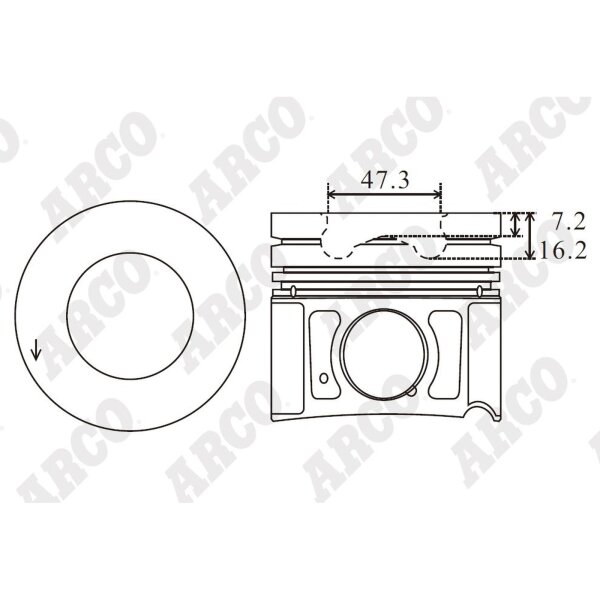 ARCO PKHD408541DB 0.00 Kolben
