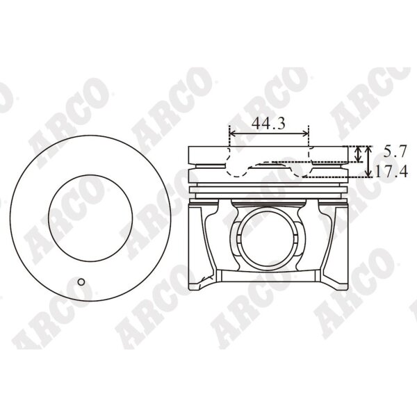 ARCO PKHD408701DB 0.00 Kolben