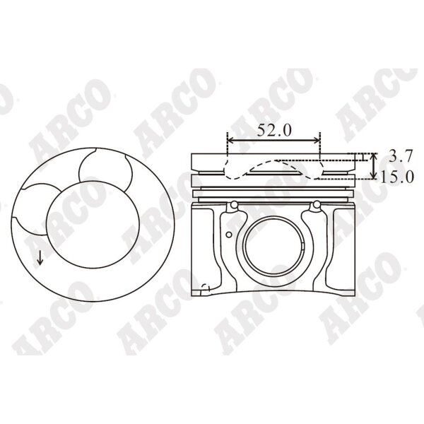 ARCO PKHD409102DB 0.00 Kolben