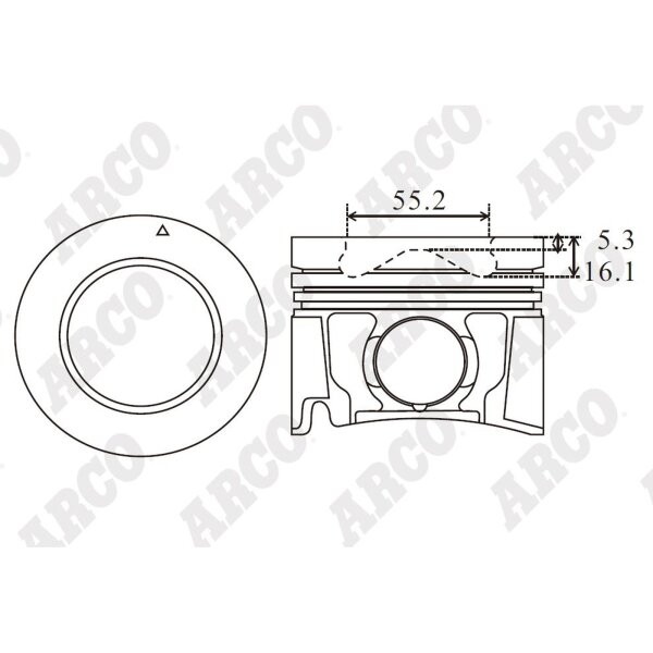 ARCO PKIS409548DB 0.00 Kolben