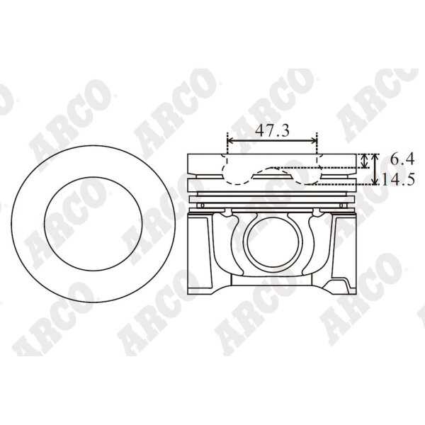 ARCO PKMA408609DB 0.00 Kolben