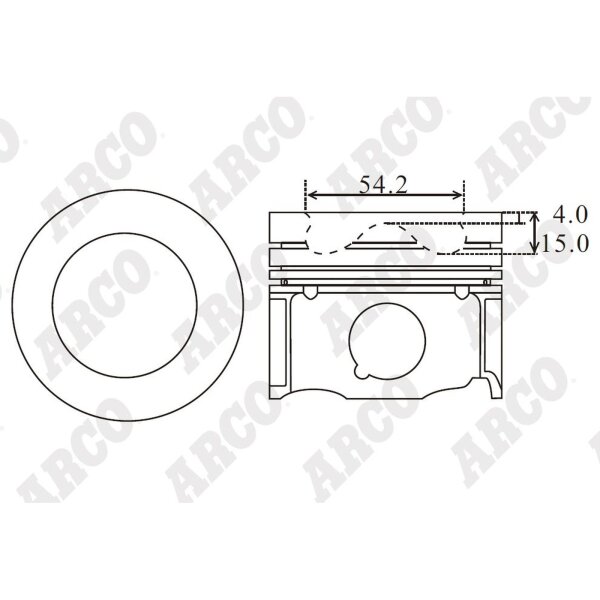 ARCO PKMA40860ADB 0.00 Kolben