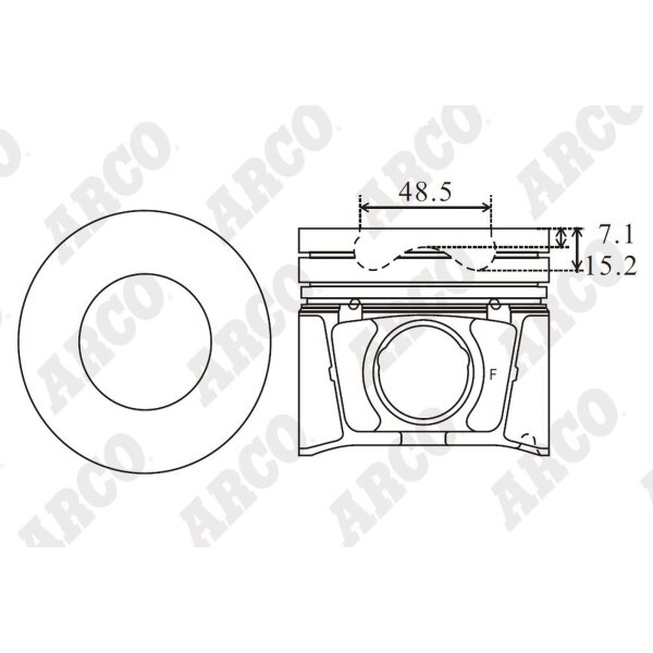 ARCO PKMA409303DB 0.00 Kolben