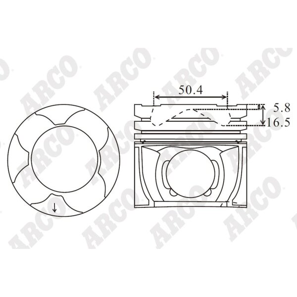 ARCO PKMI408603DB 0.00 Kolben
