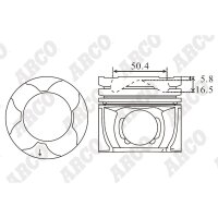 ARCO PKMI408603DB 0.00 Kolben