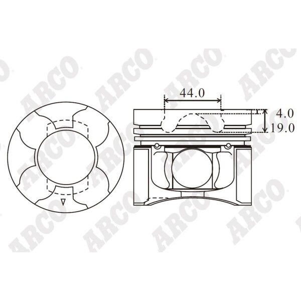 ARCO PKMI40911BDB 0.00 Kolben