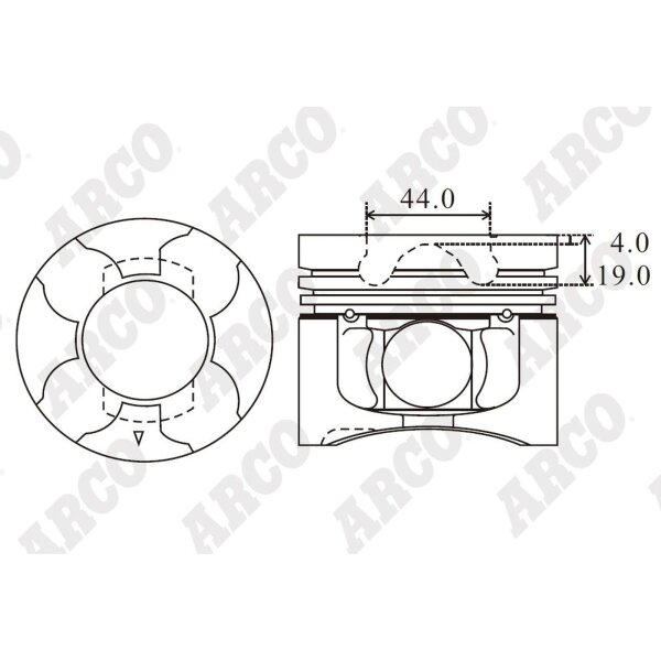 ARCO PKMI40911CDB 0.00 Kolben