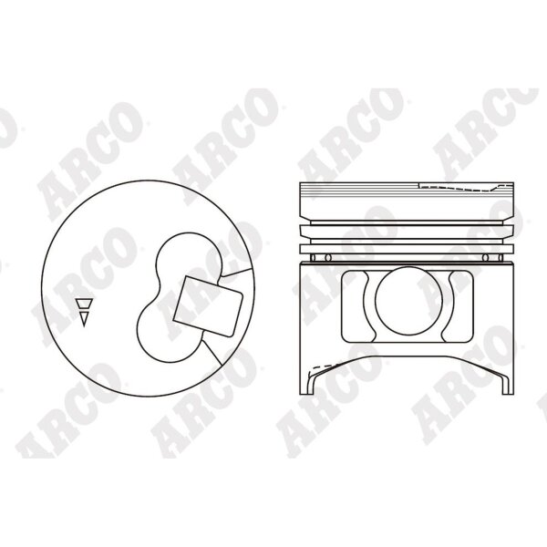 ARCO PKMI40911FDB 0.00 Kolben