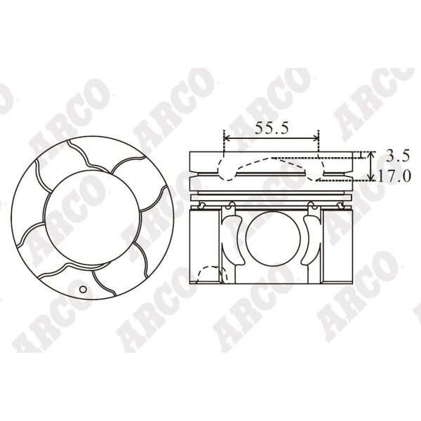 ARCO PKMI409507DB 0.00 Kolben