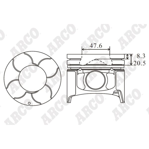 ARCO PKMI409851DB 0.00 Kolben
